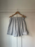 Athletic Lightweight Mesh Shorts in Light Grey