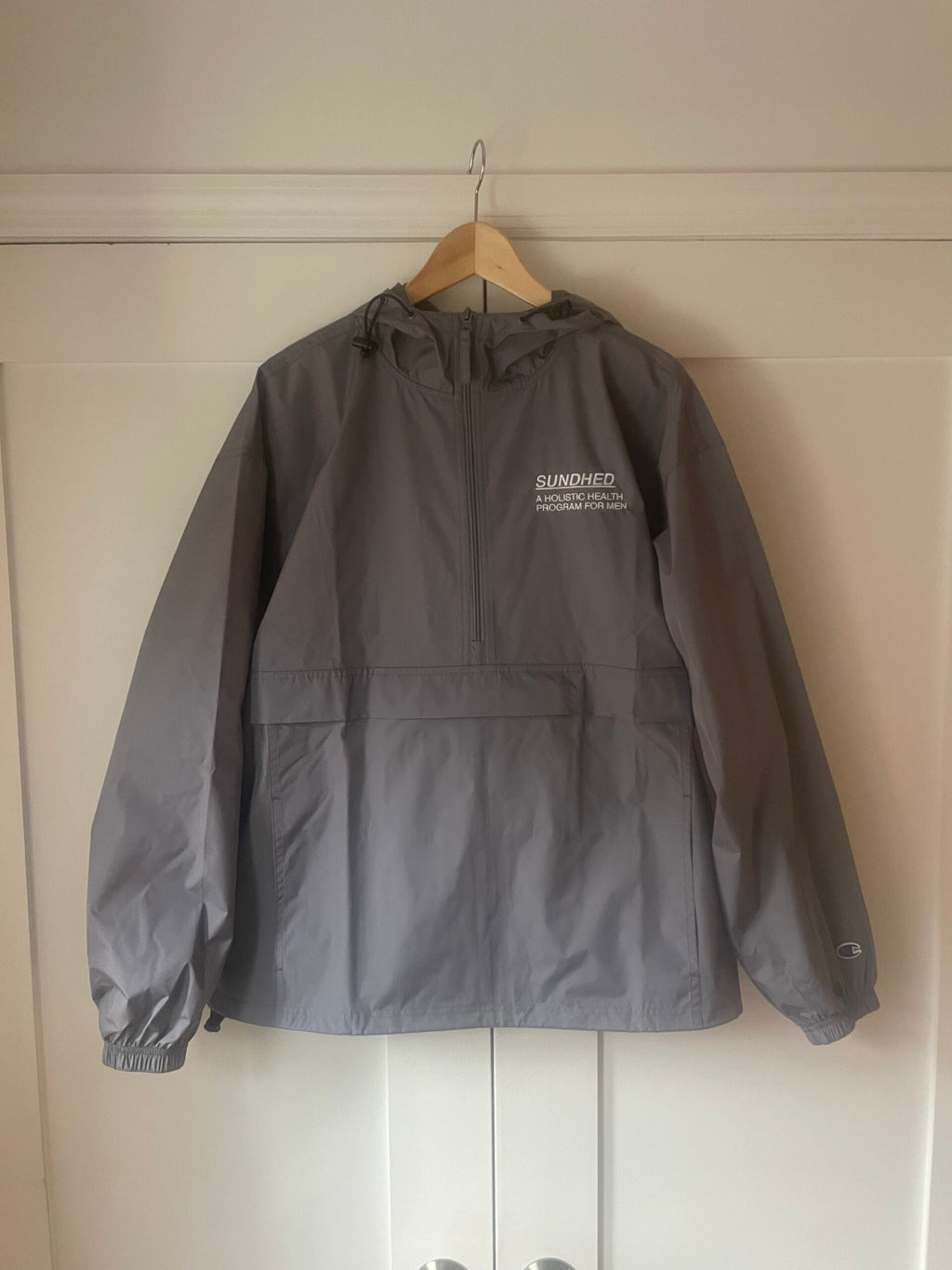 Lightweight Popover Trail Running Jacket in Slate Gray